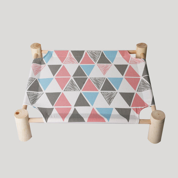 Removable And Washable Solid Wood Pet Dog Bed