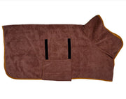Pet Bathrobe Fast Drying Towel Microfiber Absorbent Soft Bath Robe Adjustable Towel Grooming Coat For Small Medium Large Dog