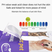 PET Cleaning  Deodorizing Bathing Wipes ForDogs And Cats, Nourish Fur Coconut OilGrooming Wipes For Dogs, Pet Cleaning GlovesWipes For Daily Care And Traveling.Hypoallergenic