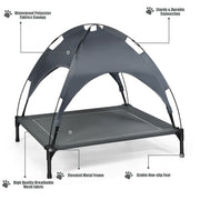 35.5inch X 32 Inch Dog Bed With UV Resistant Canopy, Shipped Via Amazon Shipping, Prohibited For Sale By WALMART