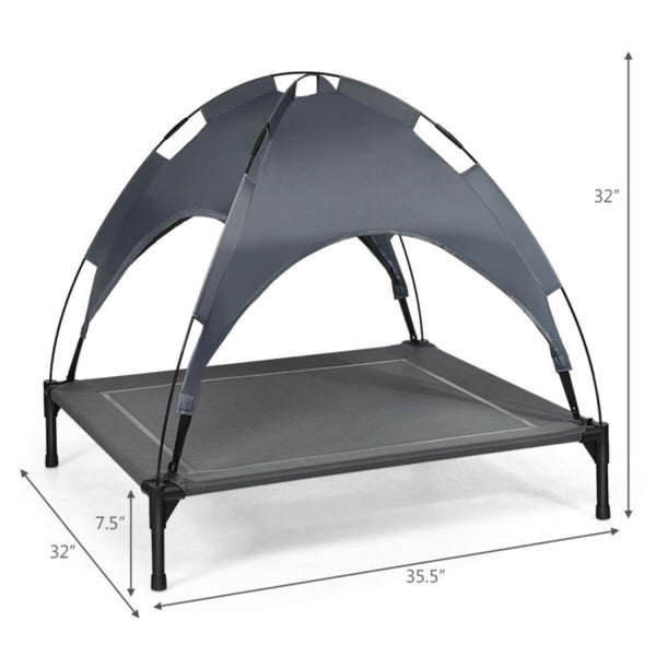 35.5inch X 32 Inch Dog Bed With UV Resistant Canopy, Shipped Via Amazon Shipping, Prohibited For Sale By WALMART